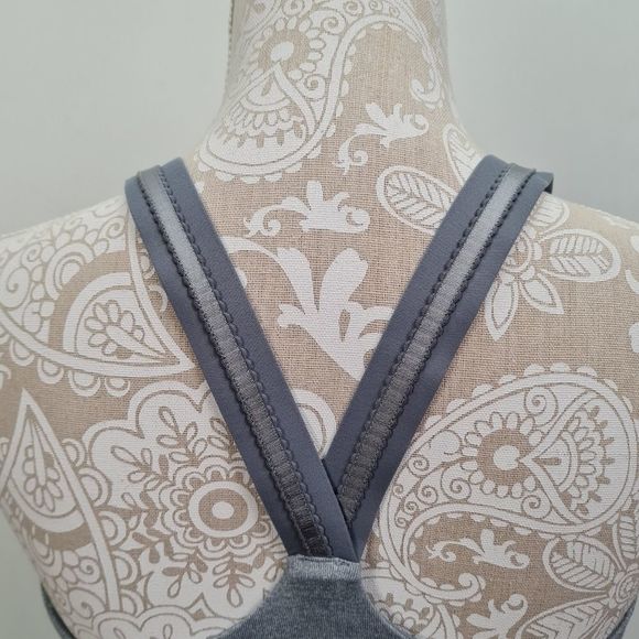 Lululemon Women Cross My Heart Tank Top Heathered Blurred Gray Size 8 - Picture 10 of 16